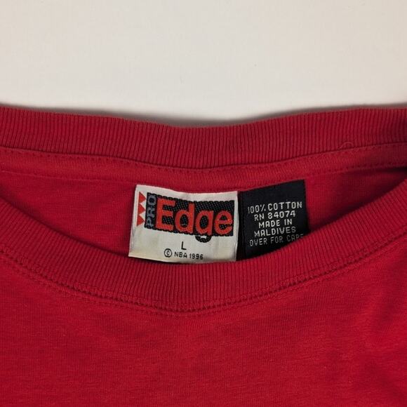 Vintage Chicago Bulls NBA 1996 Jordan Basketball 90s Red Tank Top Size Large - Picture 3 of 5